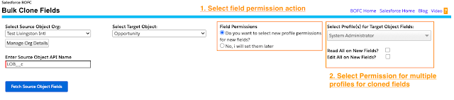 manage the field permissions