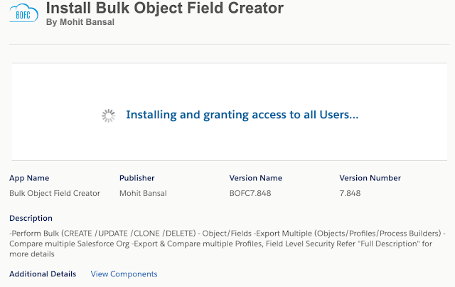 Install Bulk Object Field Creator