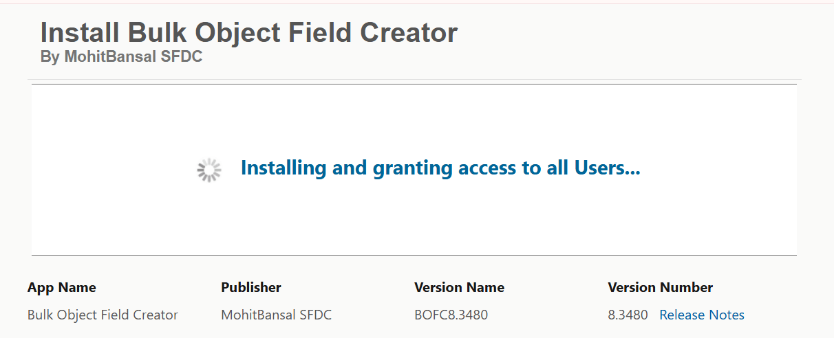 Installing in Process 