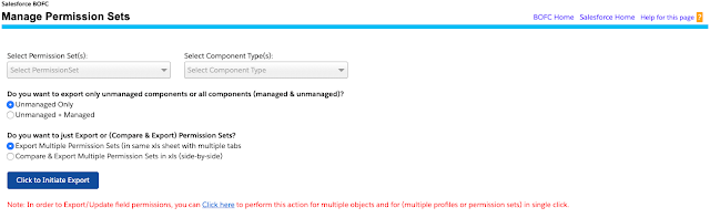 Manage Export Multiple Permission Set