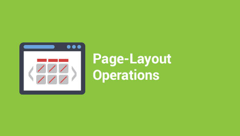 PAGE-LAYOUT OPERATIONS