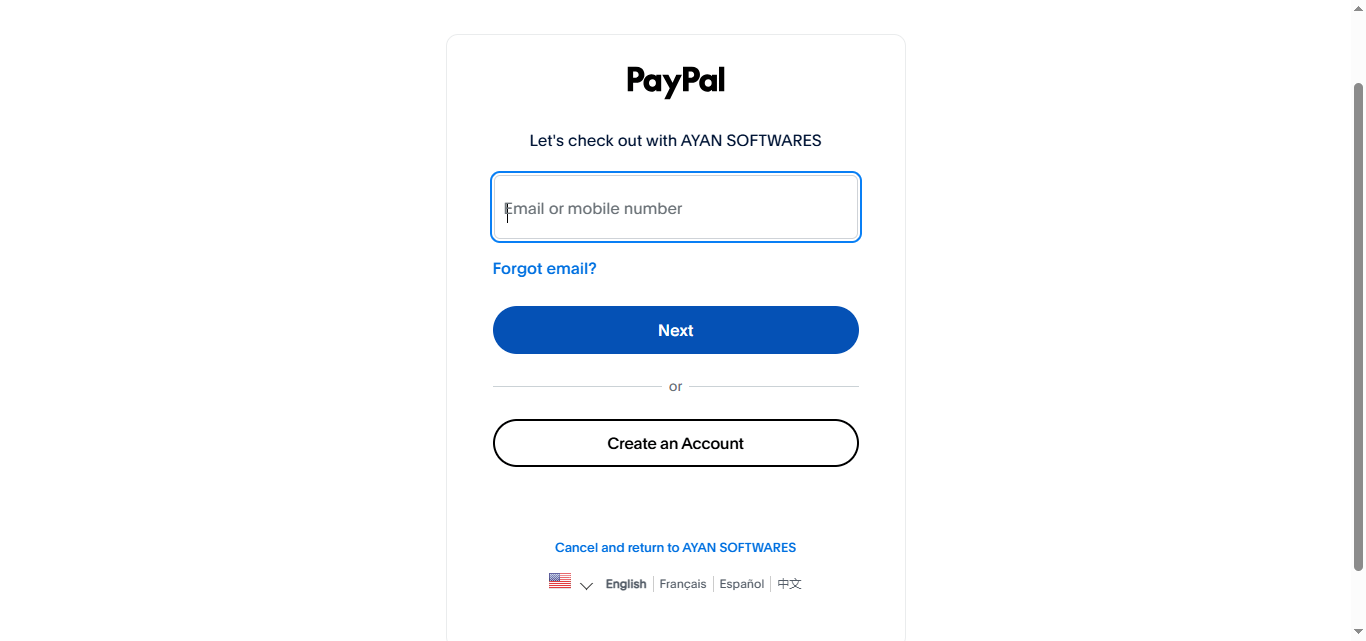 Paypal Login Details