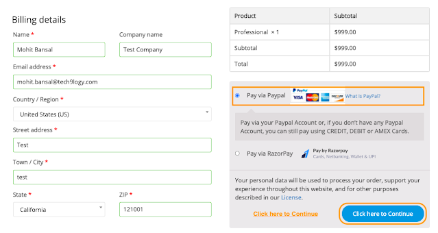 Paypal as payment gateway