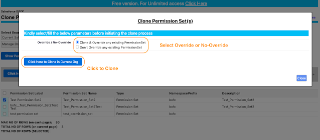 popup with some instruction