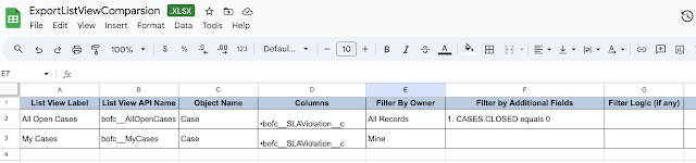 Compare List Views 5