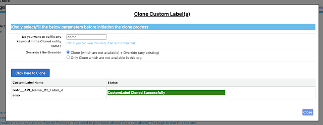 custom labels cloned