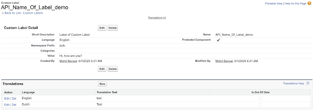 new custom label cloned with the keyword demo