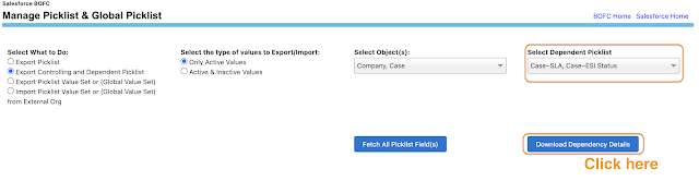 Select single or multiple dependent picklist