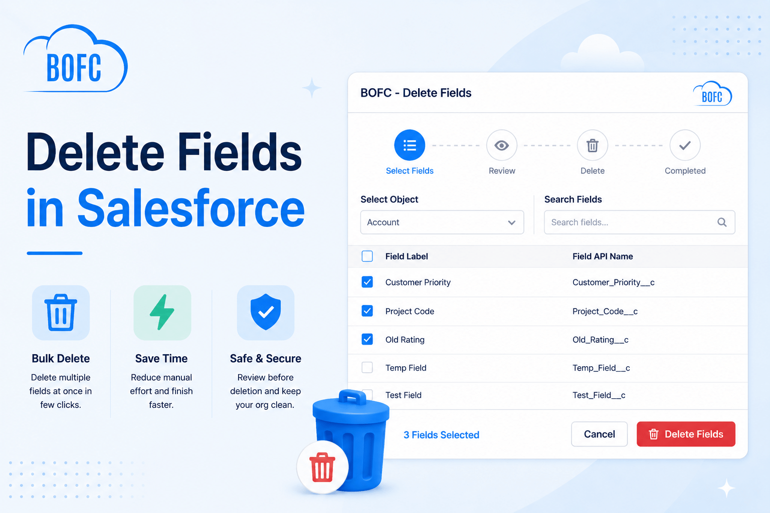 Delete Fields in Salesforce