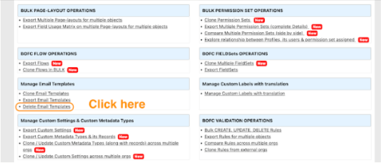 Delete Email Templates