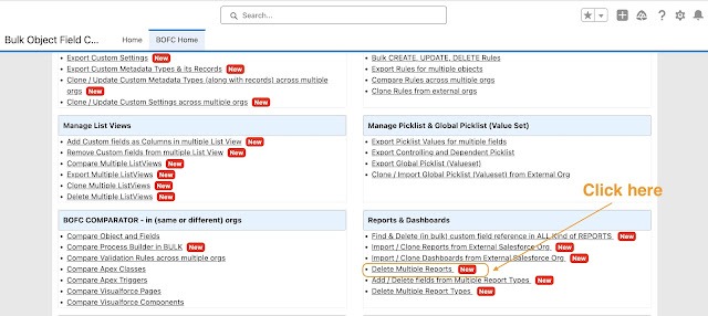 Delete Multiple Reports