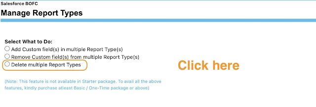 Delete multiple Report Types
