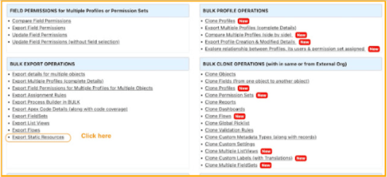Export Static Resources