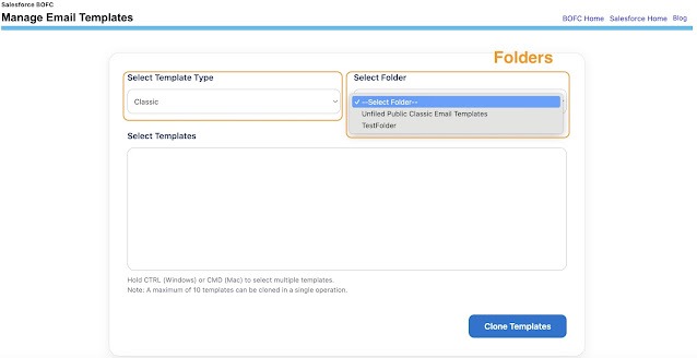 Select Classic Email Templates