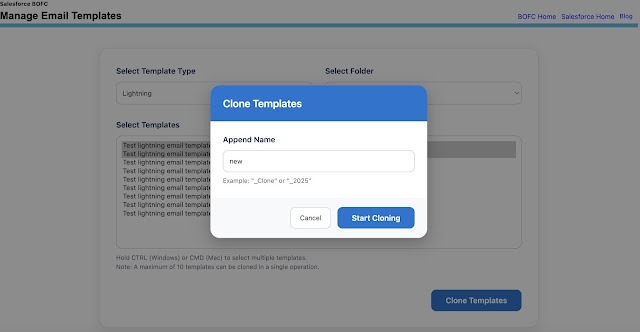 popup with some fields to fill