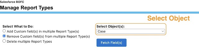 select custom reports types