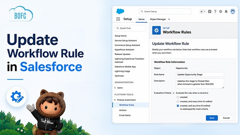Update Workflows in Salesforce