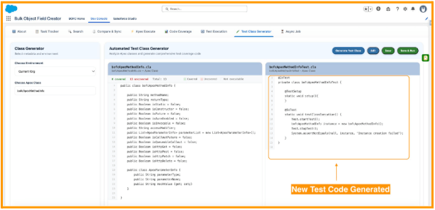 Automatic Test Code Generator