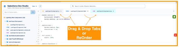 Drag-and-Drop Tab Reordering