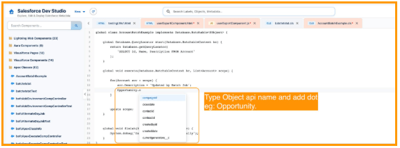 In Apex Classes, Triggers, and backend code