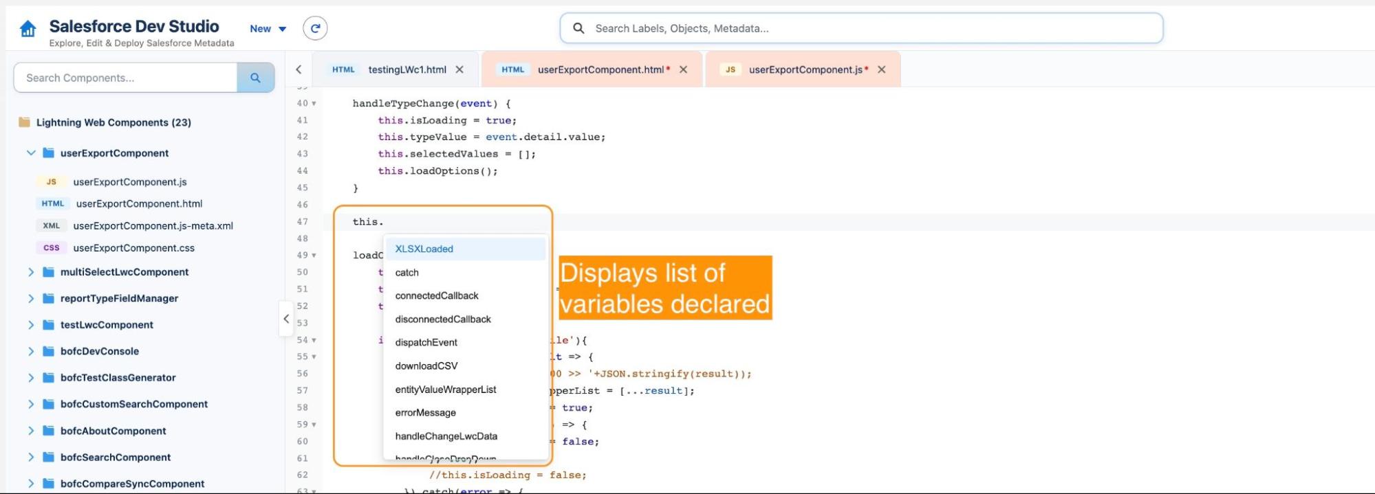 In Js files