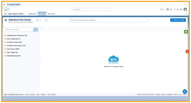 Open BOFC and Navigate to Dev Studio
